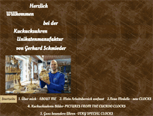 Tablet Screenshot of kuckucksuhren-meisterwerkstatt.de